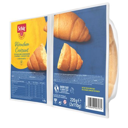 Croissant fara gluten, 220 g, Schar