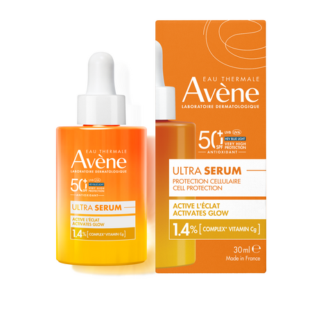 Serum SPF 50+ Ultra cu efect de luminozitate, 30 ml, Avene 764379
