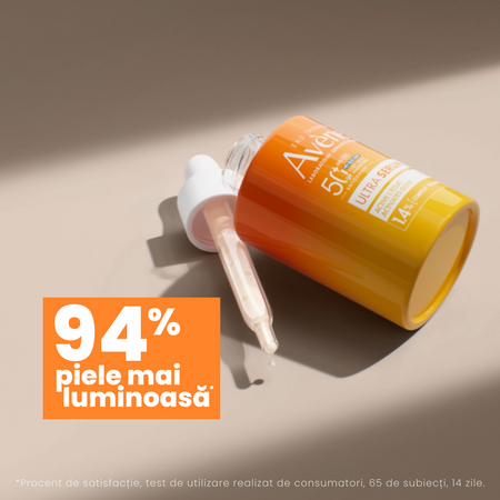Serum SPF 50+ Ultra cu efect de luminozitate, 30 ml, Avene 764381