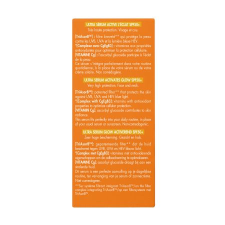 Ultra Serum SPF50+ cu efect de luminozitate, 30 ml, Avene 764380