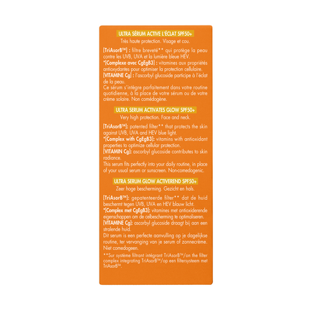Serum SPF 50+ Ultra cu efect de luminozitate, 30 ml, Avene 764380