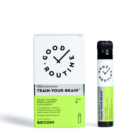 Train-Your-Brain, 9 fiole buvabile x 25 ml, Good Routine 764471