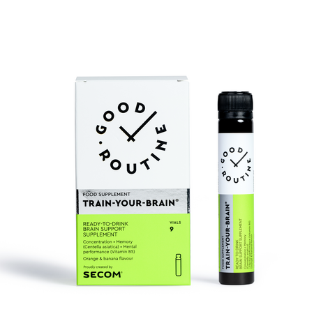 Train-Your-Brain, 9 fiole buvabile x 25 ml, Good Routine 764471