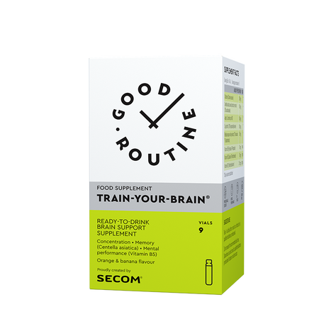 Train-Your-Brain, 9 fiole buvabile x 25 ml, Good Routine