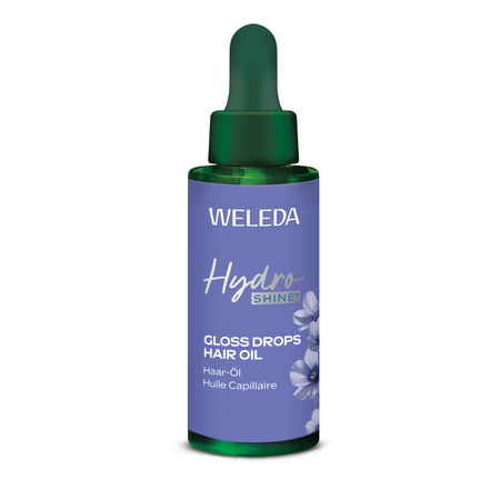 Ulei de par Gloss Drops Hydro Shine, 30 ml, Weleda