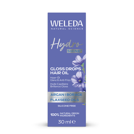 Ulei de par Gloss Drops Hydro Shine, 30 ml, Weleda 764913