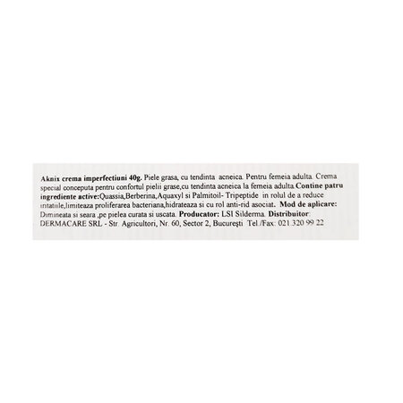 Crema de fata corectoare anti-imperfectiuni Woman Aknix, 40 g, Lsi 764944