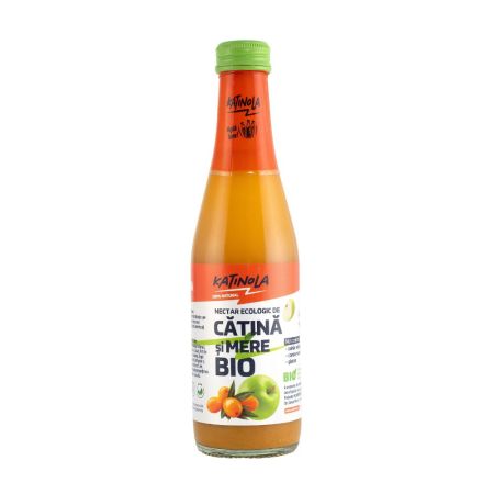Nectar organic de catina cu mere, 250 ml, Katinola