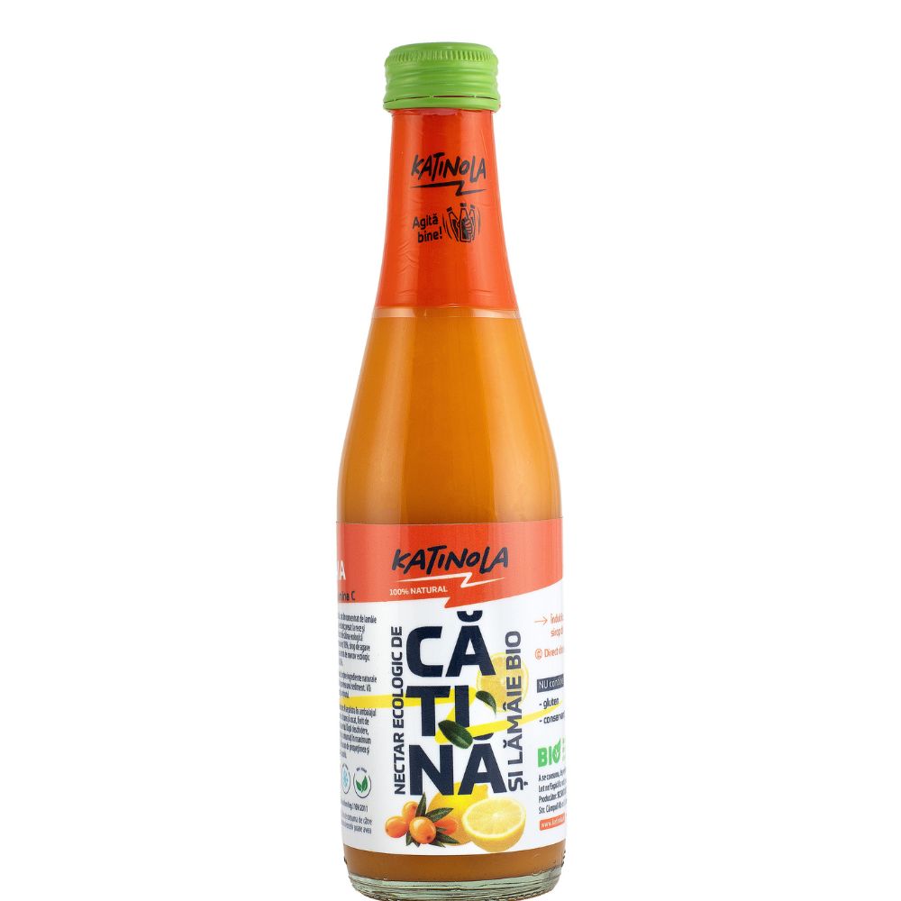 Nectar organic de catina cu lamaie, 250 ml, Katinola