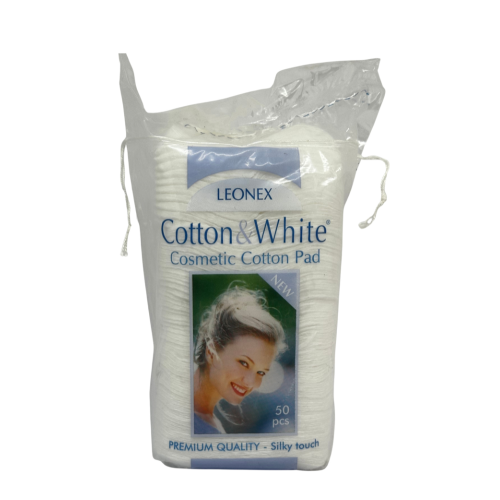 Discuri pentru demachiat rectangulare, 50 bucati, Leonex