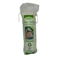 Discuri pentru demachiat din bumbac organic, 80 bucati, Leonex