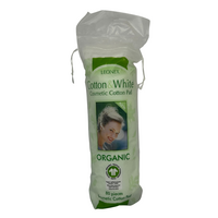Discuri pentru demachiat din bumbac organic, 80 bucati, Leonex