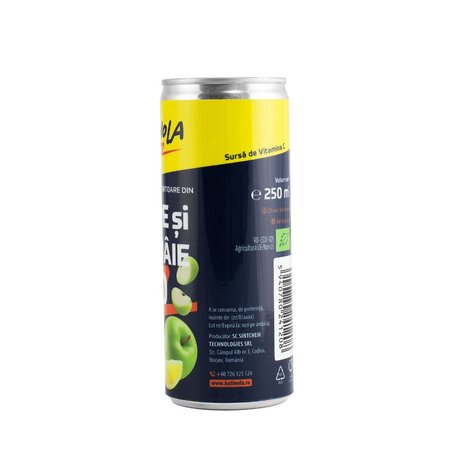 Bautura racoritoare Bio din mere si lamaie, 250 ml, Katinola 765205