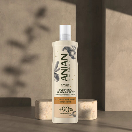 Sampon pentru par cu Cheratina, Jojoba si Unt de Shea, 400 ml, Anian 765230