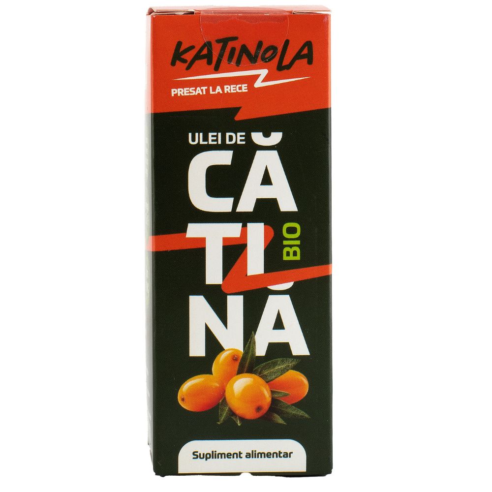 Ulei de catina Bio presat la rece, 15 ml, Katinola