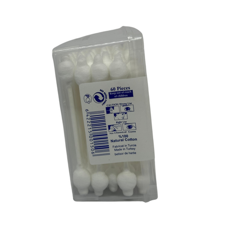 Betisoare pentru urechi cu protectie pentru copii, 60 bucati, Leonex 765238