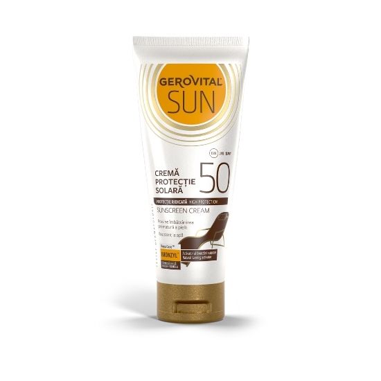 Crema protectie solara SPF 50 Sun, 100 ml, Gerovital