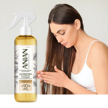 Keratina lichida cu acid hialuronic si colagen pentru par, 200 ml, Anian 765265