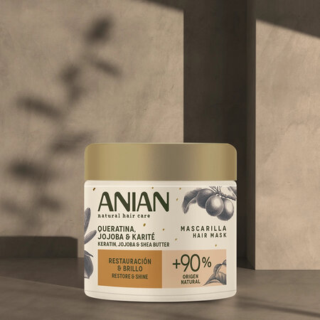 Masca cu Keratina, Ulei de jojoba si Unt de shea pentru par, 350 ml, Anian 765269