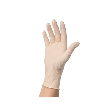 Manusi din latex, L, Alb, 100 bucati, Kid-Man 765455