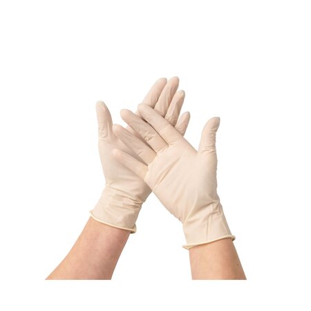 Manusi din latex, XS, Alb, 100 buc, Kid-Man 765468