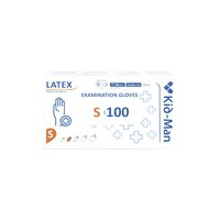 Manusi din latex, S, Alb, 100 buc, Kid-Man