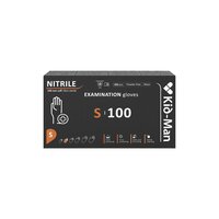Manusi de  nitril, S, Negru, 100 buc, Kid-Man