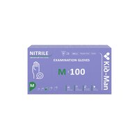 Manusi de  nitril, M, Violet, 100 bucati, Kid-Man