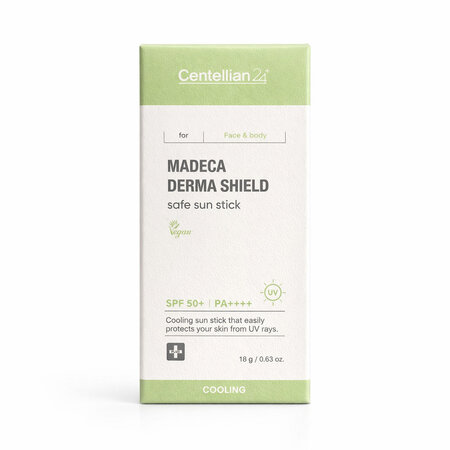 Stick protectie solara ridicata SPF 50+ PA++++ Madeca Derma Shield, 18 g, Centellian 24 765724