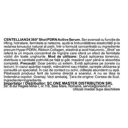 Ser activ pentru fermitate 360 Shot Salmon PDRN, 50 ml, Centellian 24 765741