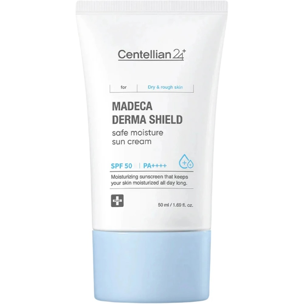Crema hidratanta cu prorectie solara SPF50 PA++++ Madeca Derma Shield, 50 ml, Centellian 24