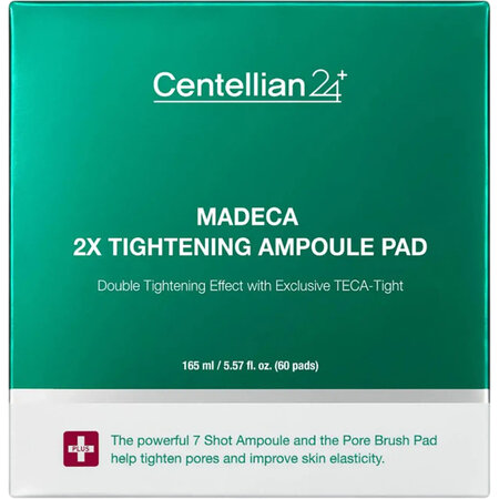 Dischete exfoliante si tonifiante Madeca 2X Tightening, 60 buc, Centellian 24 766151