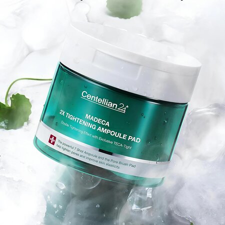 Dischete exfoliante si tonifiante Madeca 2X Tightening, 60 buc, Centellian 24 765792