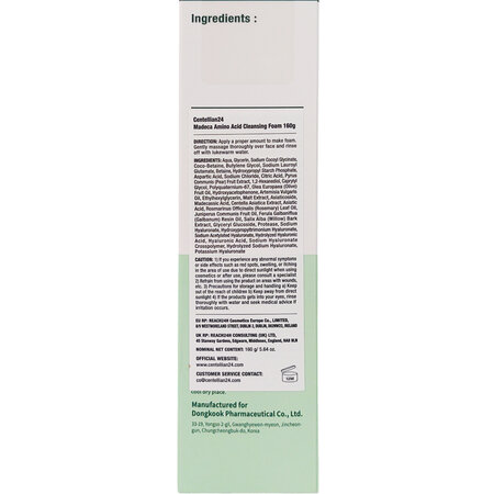 Spuma de curatare Madeca Amino Acid, 160 g, Centellian 24 766135