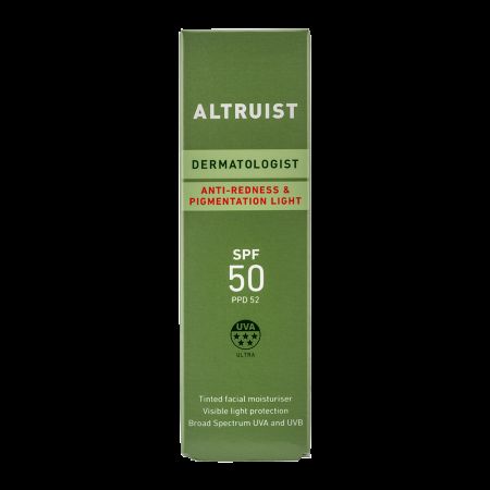 Crema colorata antiroseata SPF 50, Light, 30 ml, Altruist 766013