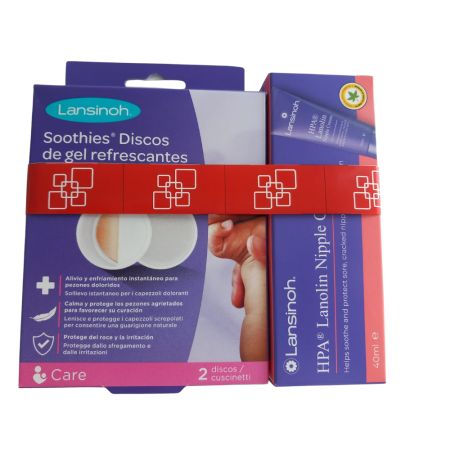 Pachet Crema Lanolin + Compresa Soothies, 40 ml + 2 bucati, Lansinoh