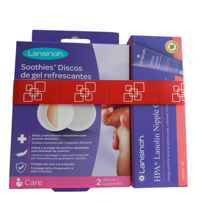 Pachet Crema Lanolin + Compresa Soothies, 40 ml + 2 bucati, Lansinoh