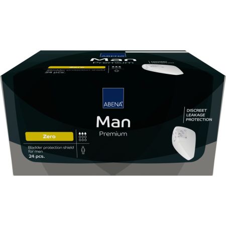Absorbante anatomice discrete Man Zero Premium, 24 buc, Abena
