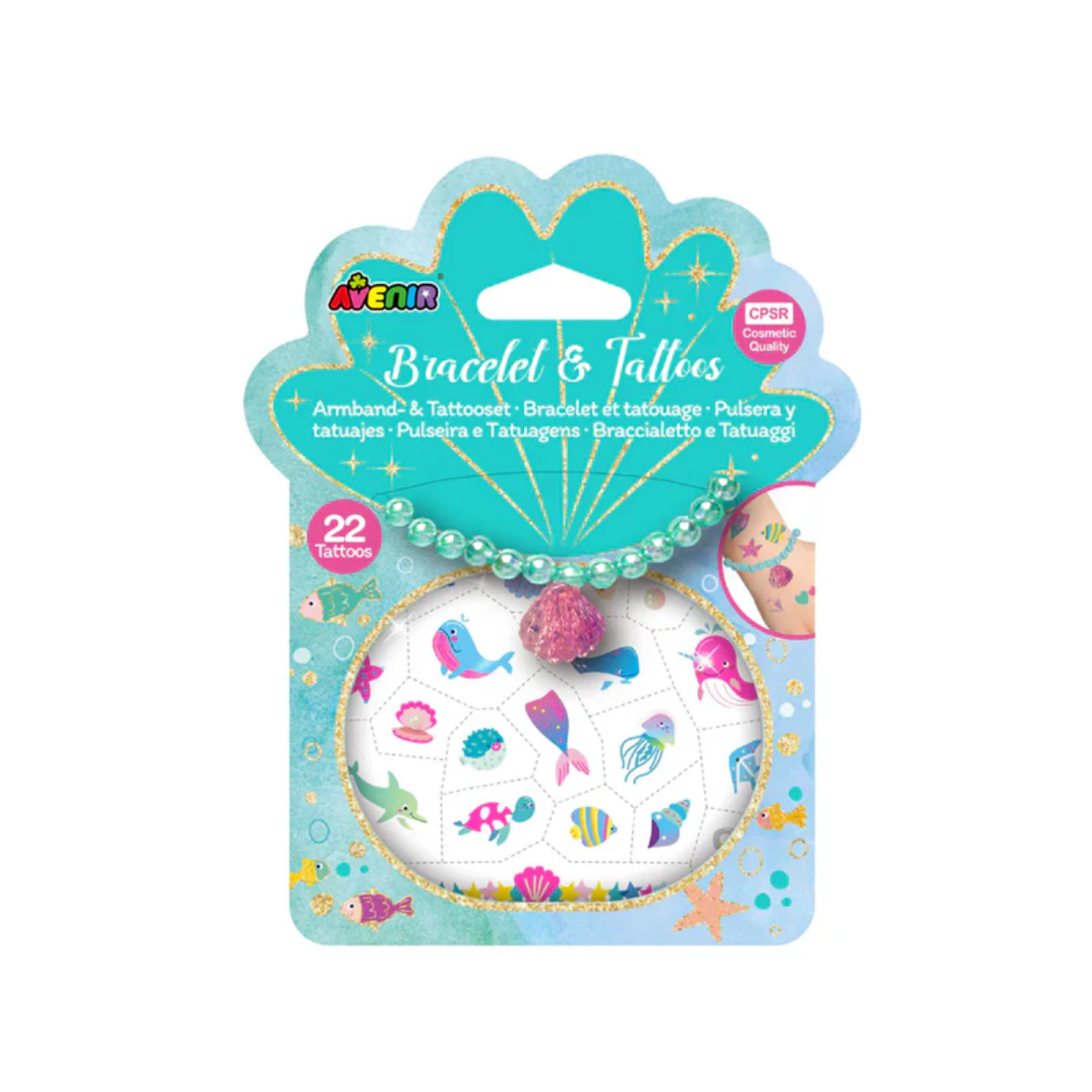 Set bratara si tatuaje temporare, Fancy Me, 3 ani+, Avenir