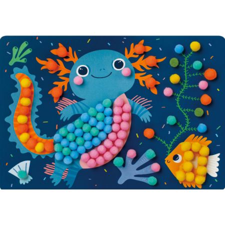 Set creativ confectioneaza un Axolotl, Everyday Craft Pom Pom, 3 ani+, Avenir 766176