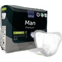Absorbante anatomice Eco pentru barbati, Formula 1 Man Premium, 15 buc, Abena