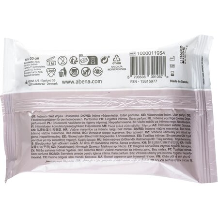 Servetele umede intime Z-fold, 20 buc, Abena 766221