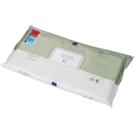 Servetele umede pentru igiena personala Z-fold, 50 buc, Abena 766239