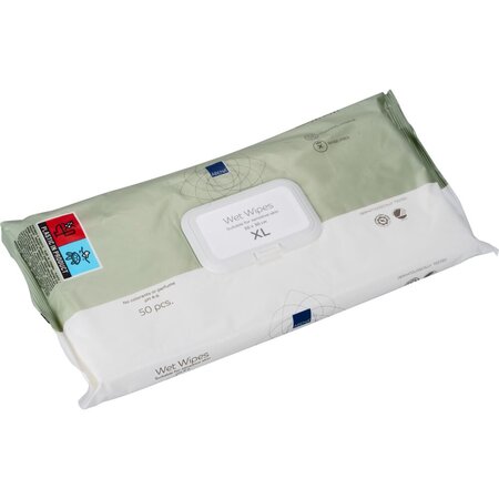 Servetele umede pentru igiena personala Z-fold, 50 buc, Abena 766241