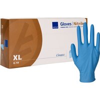 Manusi pentru examinare din nitril nepudrate, Marimea XL, Albastre, 100 bucati, Abena