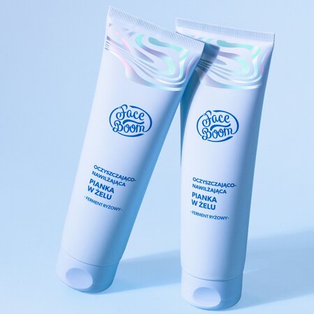 Gel-spuma de curatare si hidratare Faceboom Aura, 150 ml, BodyBoom 766294
