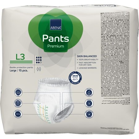 Scutece pentru adulti tip chilot, L3, 15 buc, Abena 766352