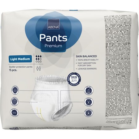 Scutece pentru adulti tip chilot, Light Medium, 15 buc, Abena 766375