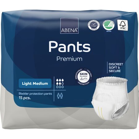 Scutece pentru adulti tip chilot, Light Medium, 15 buc, Abena 766376