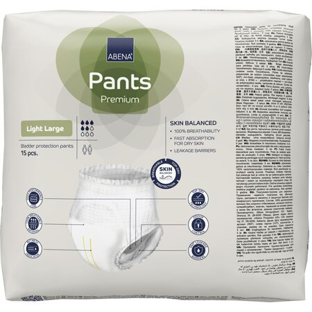 Scutece pentru adulti tip chilot, Ligt Large, 15 buc, Abena 766388